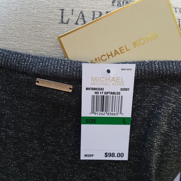 MICHAEL Michael Kors Cold Shoulder Sweater Size L - Picture 3 of 4